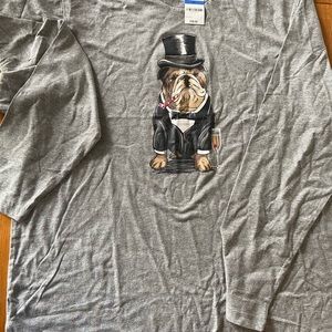 Long sleeves  gray T-shirt